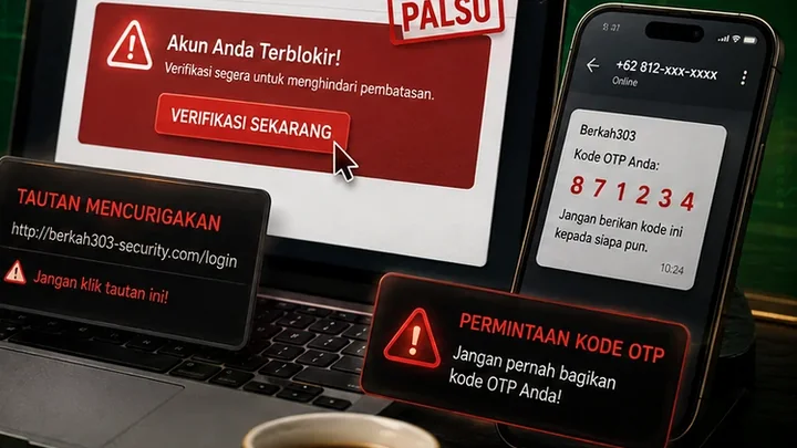 Waspada Phishing, Tautan Palsu, dan Permintaan Kode OTP